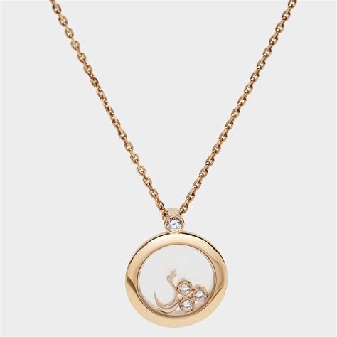 replica chopard floating diamond necklace